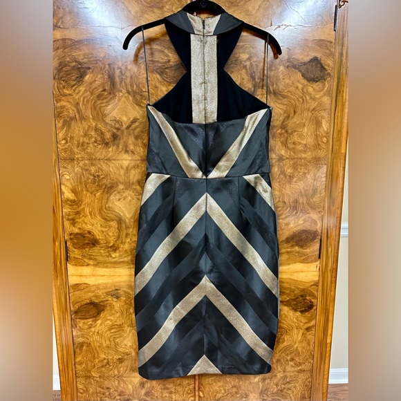 Hutch Anthropologie Size 6 Shift Dress Black Metallic - Picture 2 of 5